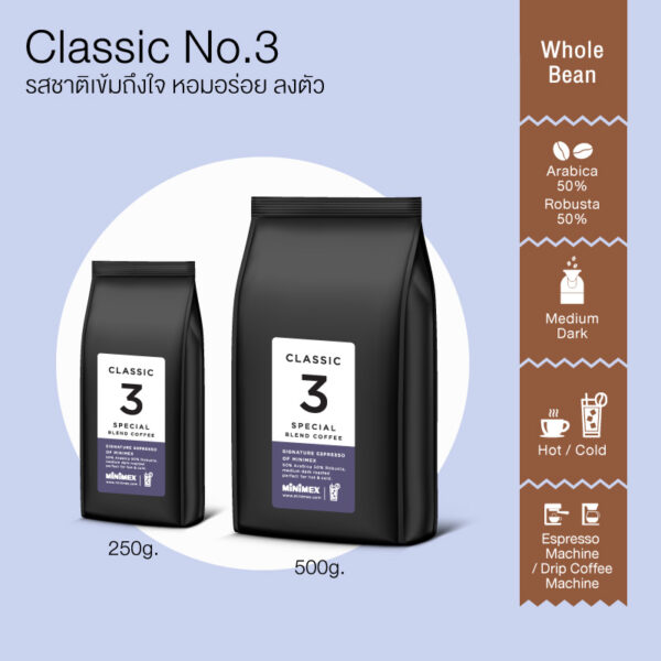 เมล็ดกาแฟ Coffee Bean Classic no.3