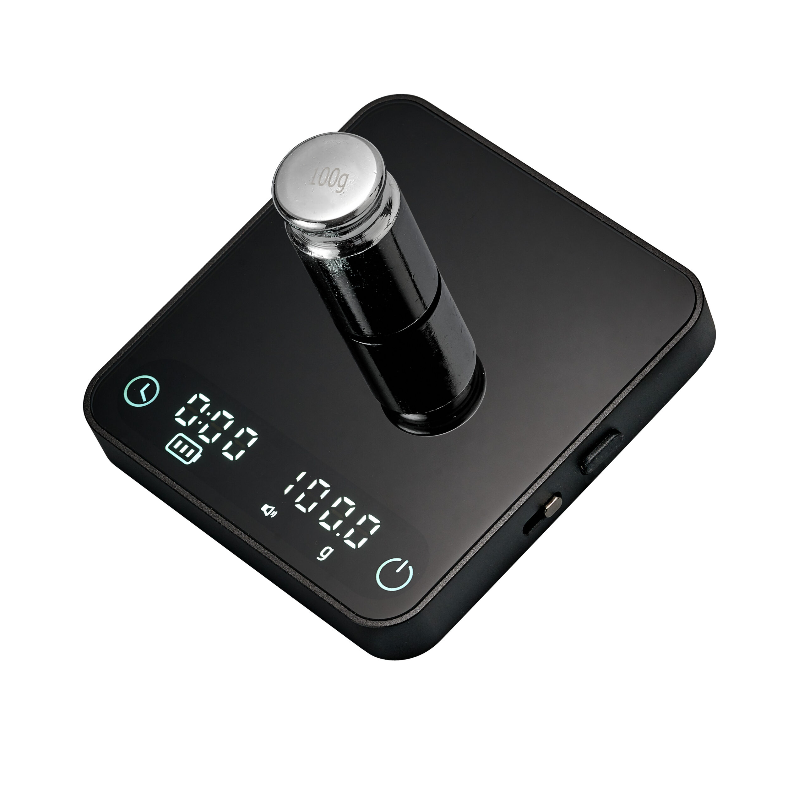 Gloss Coffee Scale Black เครื่องชั่งกาแฟขนาดเล็ก - Image 2